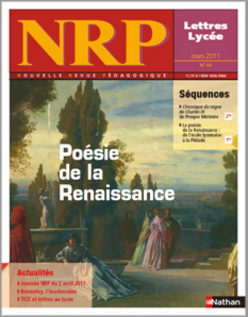 NRP Lycée – Poésie de la Renaissance – Mars 2011 (Format PDF)