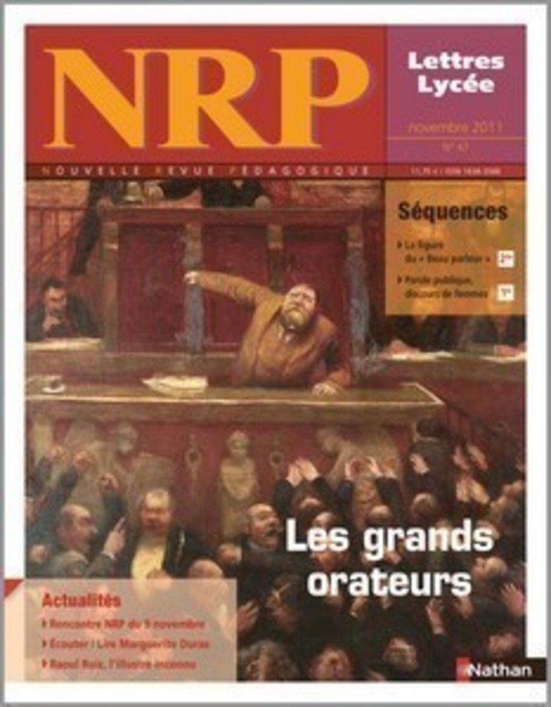 NRP Lycée – Les grands orateurs – Novembre 2011 (Format PDF)