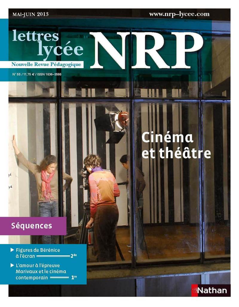 NRP Lycée – Cinéma et théâtre – Mai-Juin 2013 (Format PDF)