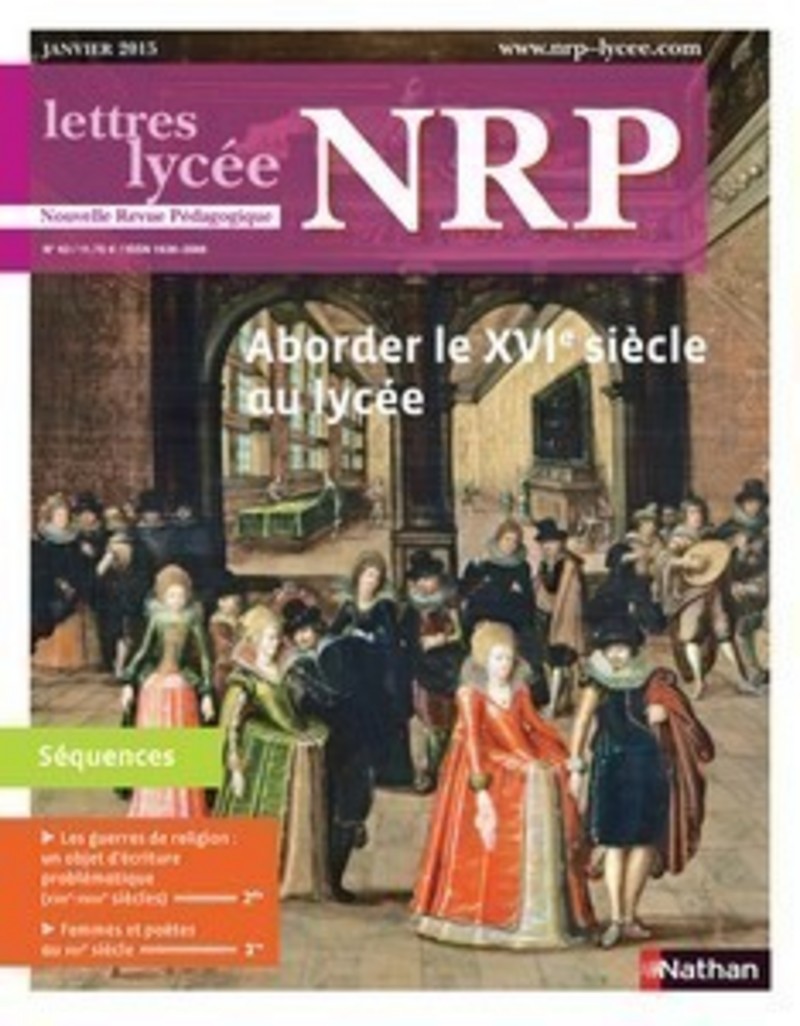 NRP Lycée – Aborder le XVIe siècle au lycée – Janvier 2015 (Format PDF)