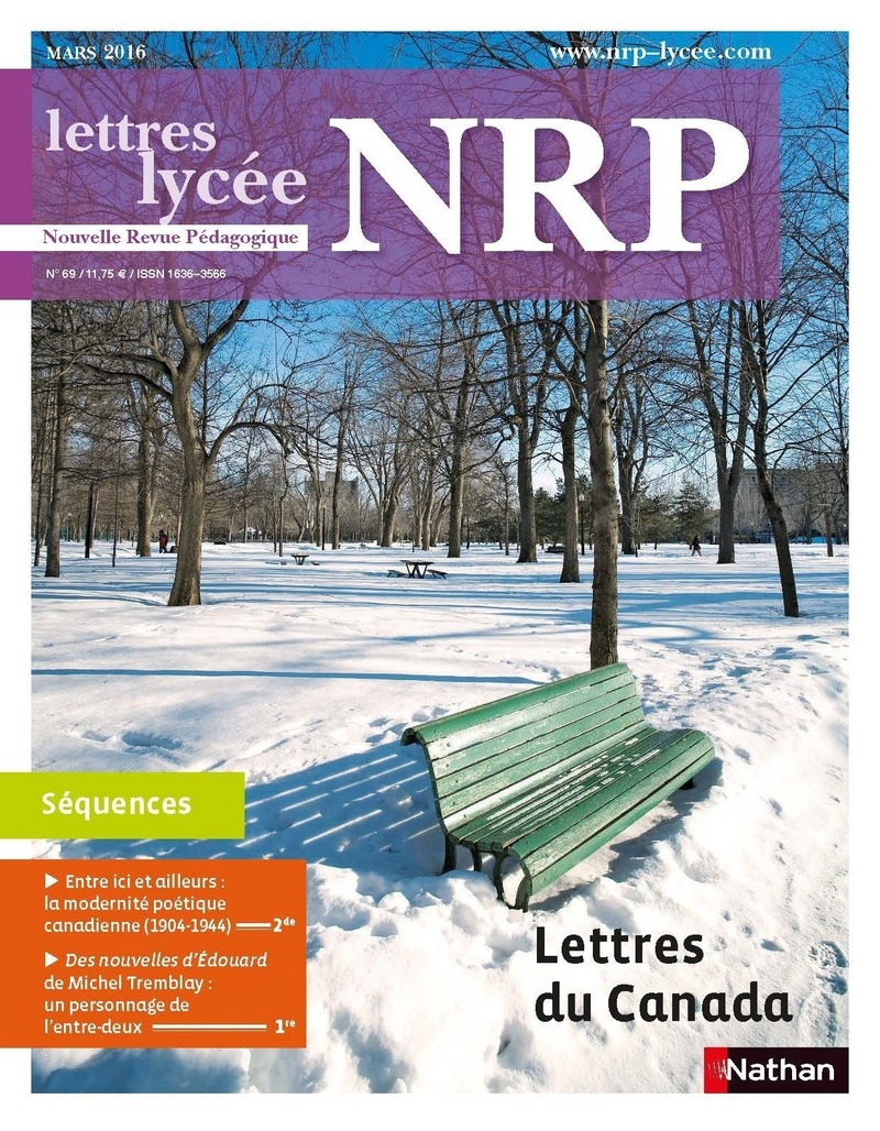 NRP Lycée – Lettres du Canada – Mars 2016 (Format PDF)