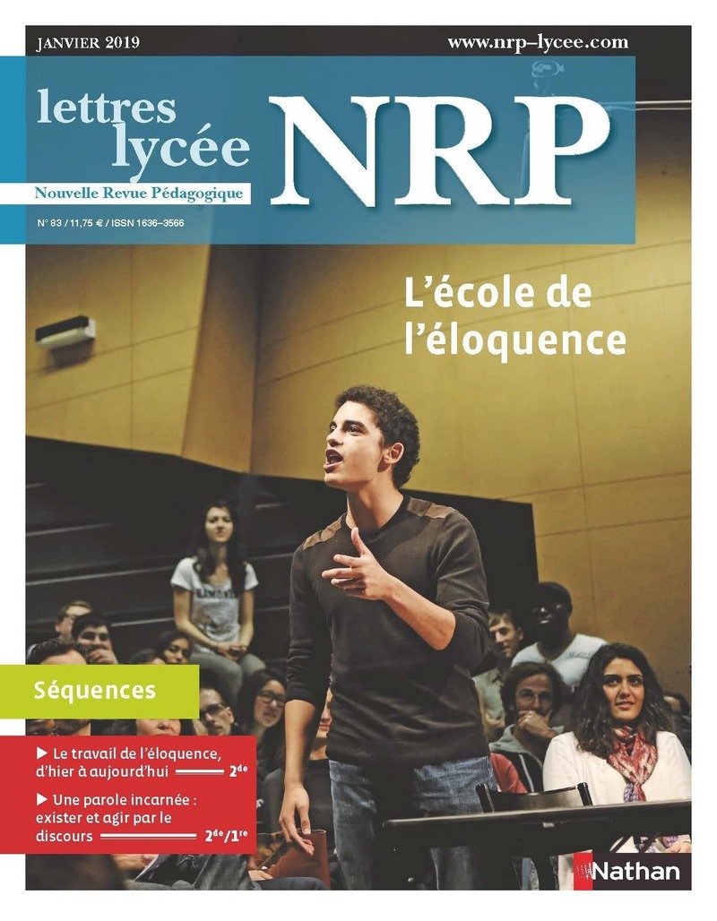Séquence pédagogique  »  L?école de l?éloquence » – NRP Lycée – 2nd, 1ere, Tle (Format PDF)